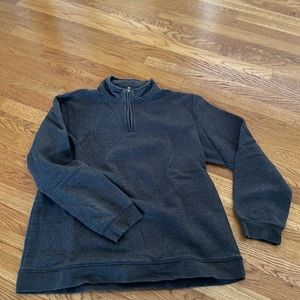 John ashford half zip charcoal sweatshirt